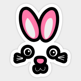 Funny Easter Bunny T-Shirt Egg Hunt Christian Gift Sticker